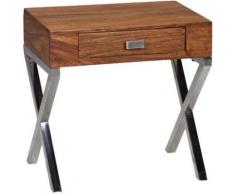 "Sheesham Nachttisch "Sima" Massivholz, mit 1 Schublade 45x30 cm braun"