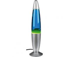 Lavalampe, blau&grün, Halogenlampe, H34 cm, Netzstecker blau/grün