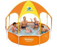 Frame Pool Splash-in-Shade mit Sonnendach und Sprinkler 244 x 51cm
