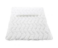Kinder Bettdecke & Kissen Set Allgero, Baumwolle, kochfest, 100 x 135 cm und 40 x 60 cm weiß