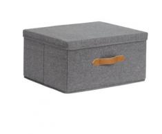Ordnungsbox mit Deckel 43x33 cm grau