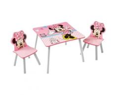 Kindersitzgruppe 3-tlg., Minnie Mouse, Punkte rosa