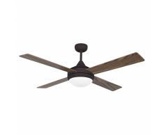 Deckenventilator Icaria Braun 132 cm mit Licht