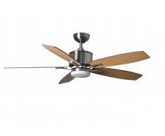 Deckenventilator Prima Nickel 132 cm mit LED Beleuchtung