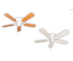 Deckenventilator Kisa Deluxe WE Weiß / Ahorn