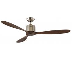 Deckenventilator Aeroplan Eco Chrom / Nussbaum 132 cm