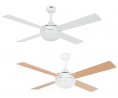 Deckenventilator Icaria Weiß 132 cm mit Licht