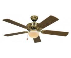 Deckenventilator Classic ROYAL 1s 132 cm Messing mit Licht