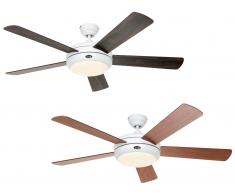 Deckenventilator TITANIUM Weiß 132 cm Nussbaum / Kirsche