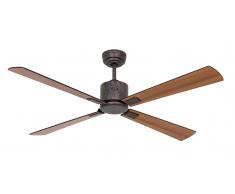 Deckenventilator Eco Neo III 132 BZ Schwarz / Teak