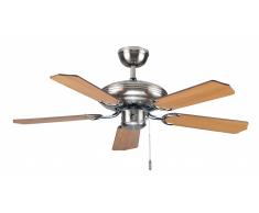 Deckenventilator Steel-Star Slimline mit Zugschnur 103 cm