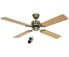 Deckenventilator TELESTO 132 cm Messing, Fernbedienung