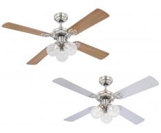 Deckenventilator Enigma 105 cm mit LED und Zugketten