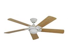 Deckenventilator Rotary Weiß Buche mit Fernbedienung