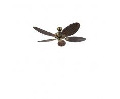 Deckenventilator Classic ROYAL 132 cm Messing / Rattan
