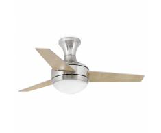 Deckenventilator Mini Ufo Nickel 101 cm mit Licht