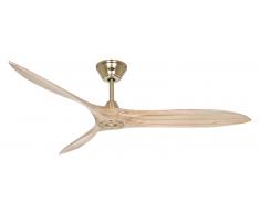 Deckenventilator Eco Airscrew Messing / Holz Natur
