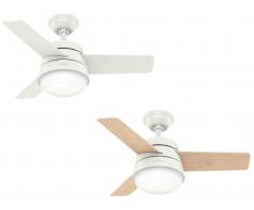 Deckenventilator Hunter Finley Weiß 91 cm mit Licht