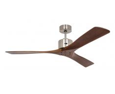 Deckenventilator Macau 132 cm Chrom / Nussbaum