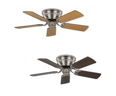 Flacher Deckenventilator Classic FLAT III Chrom