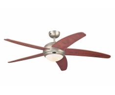 Deckenventilator Bendan Zinn mit Licht und Fernbedienung