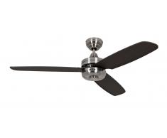 Deckenventilator Night Flight 132 cm Chrom / Wenge