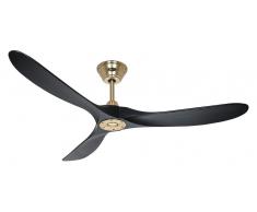 Energiespar Deckenventilator Eco Genuino Messing / Schwarz
