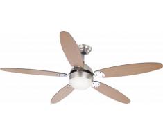 Deckenventilator Azura 132 cm mit Licht und Zugketten