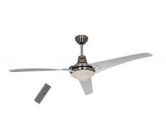 Deckenventilator MIRAGE Chrom / Weiß mit Fernbedienung