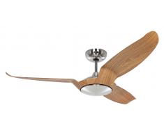 Energiespar Deckenventilator Eco Talos Chrom / Eiche