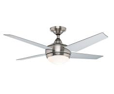 Deckenventilator Sonic 132 cm Chrom mit Licht