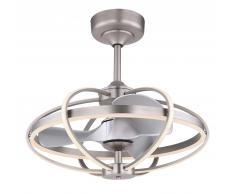 Deckenventilator Simona Nickel 64 cm mit LED