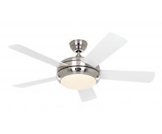 Deckenventilator TITANIUM Chrom 105 cm Weiß