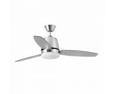 Deckenventilator Malta Nickel matt inklusive Leuchte 132 cm von Faro