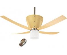 Deckenventilator Valhalla mit Beleuchtung 132cm Buche