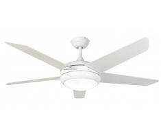Deckenventilator Neptune Weiß glänzend mit LED Licht