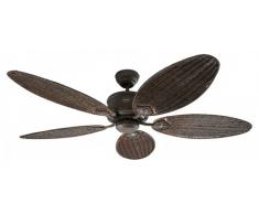 Deckenventilator Eco Elements Braun 132 cm Flügel Rattan