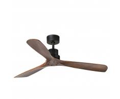 Deckenventilator Faro Lantau Schwarz Walnuss 132 cm