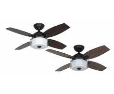 Deckenventilator Central Park 107 cm Stahl mit Licht