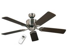 Energiespar Deckenventilator Eco Elements Chrom gebürstet