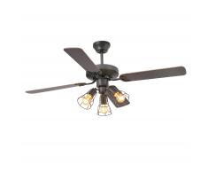 Deckenventilator Yakarta Braun 121 cm mit Licht