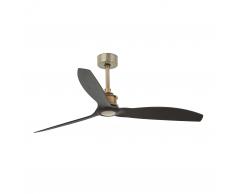 Energiespar Deckenventilator Just Fan Messing / Schwarz
