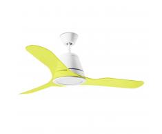 Deckenventilator Tiga Gelb 132 cm mit LED Beleuchtung