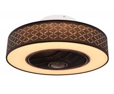 Deckenventilator Rosario Schwarz 55 cm mit LED