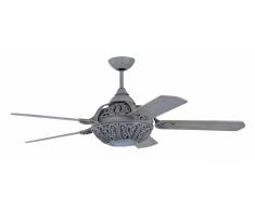 Deckenventilator Santa Pepeo verwaschenes Grau mit Fernbedienung