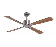 Deckenventilator Eco Neo III 132 CH Schwarz / Teak