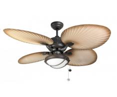 Outdoor Deckenventilator Palm Chocolate Brown mit Licht