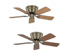 Deckenventilator Classic FLAT III Messing antik