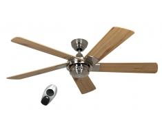 Deckenventilator Rotary Chrom Kiefer mit Fernbedienung