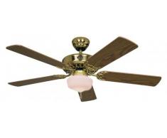 Deckenventilator Classic ROYAL 132 cm Messing mit Licht